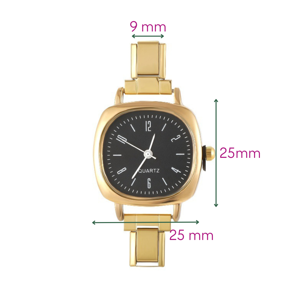 Reloj IT SQ Dorado con Negro Arábigo