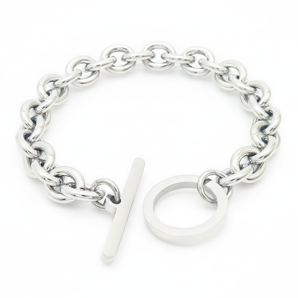 Pulsera Broche Palanca Acero