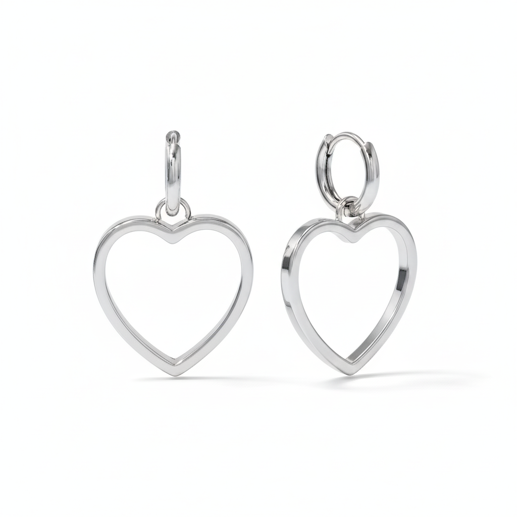 Aretes Corazón Silueta