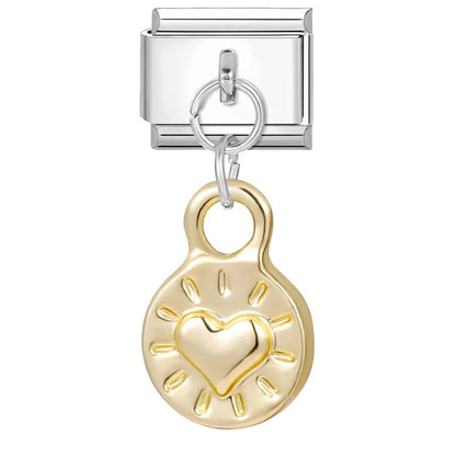 Eslabón Corazón Redondo Colgante