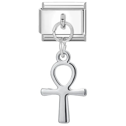 Eslabón Cruz Aureola Colgante