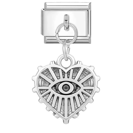 Eslabón Corazón Ojo Colgante