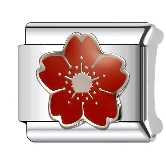 Eslabón Flor Roja