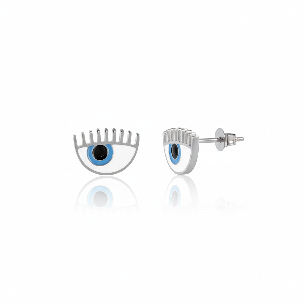 Aretes Ojito Cartoon Acero