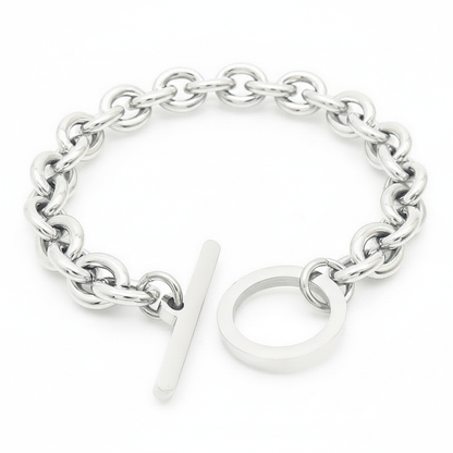 Pulsera Broche Palanca Acero