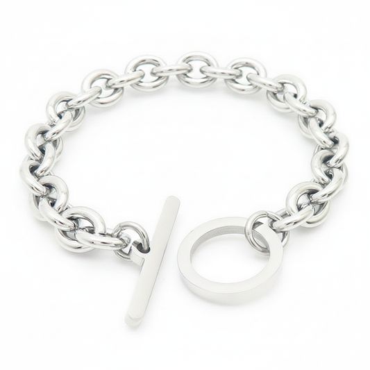 Pulsera Broche Palanca Acero