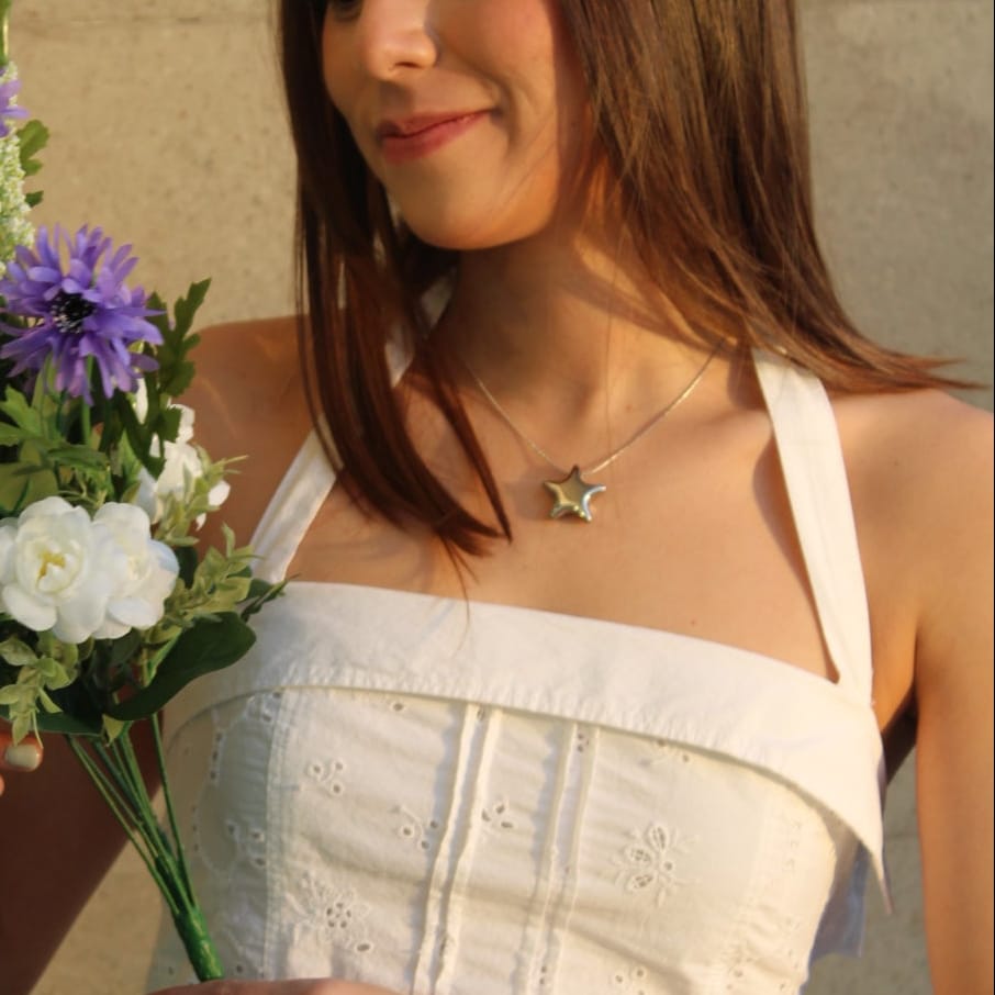 Collar Estrella Chuncky Chapa 18k