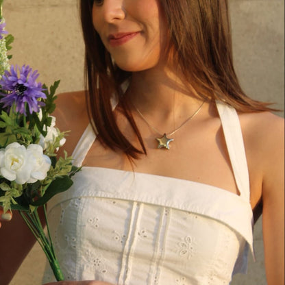 Collar Estrella Chuncky Chapa 18k