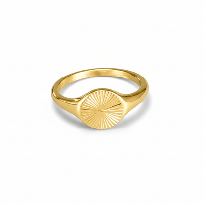 Anillo Sol Chapa 18k