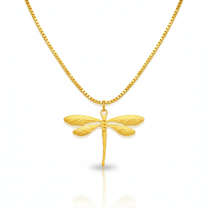 Collar Super Libelula Chapa 18k