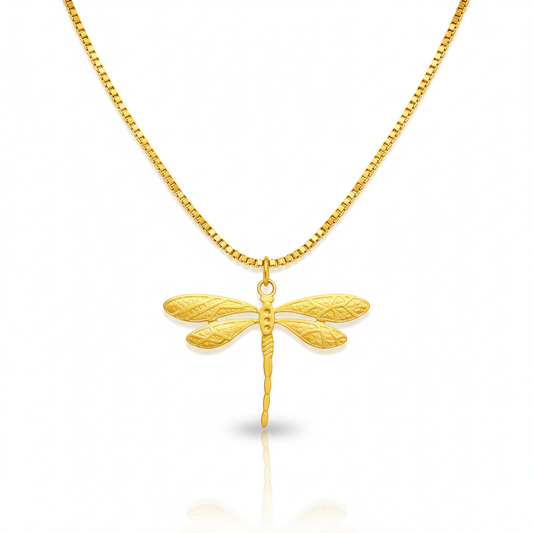 Collar Super Libelula Chapa 18k