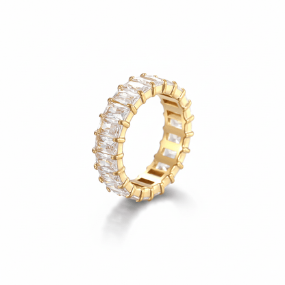 Anillo Completo Circonias Blancas Chapa 18k