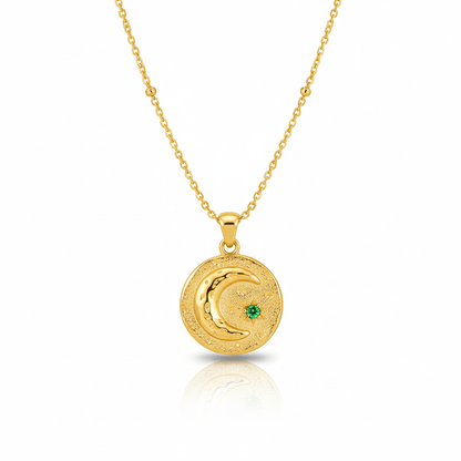 Collar Luna Lienzo Chapa 18k