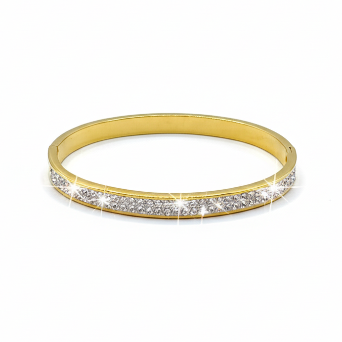 Brazalete Linea Circonias Chapa 18k