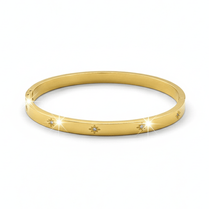 Brazalete Estrellitas Chapa 18k