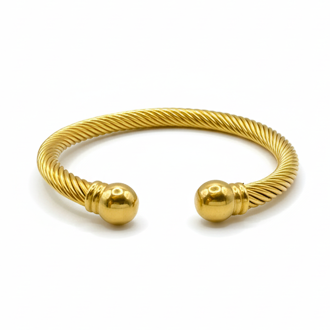 Brazalete Abierto Chapa 18k