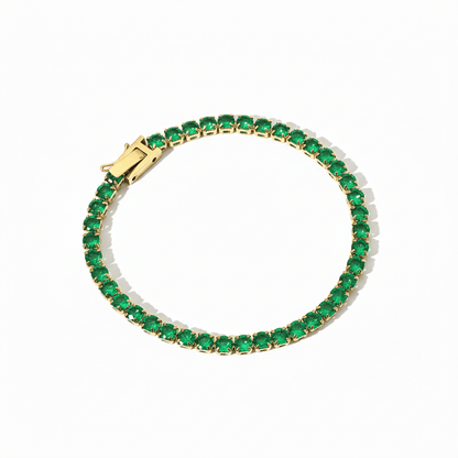 Pulser Circonias Verdes Chapa 18k