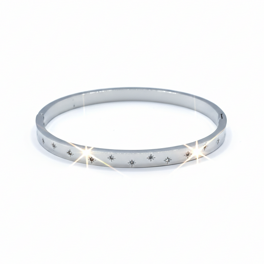 Brazalete Estrellitas Acero