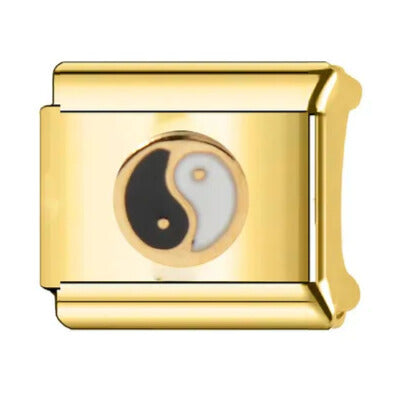 Eslabón Yin Yang Dorado