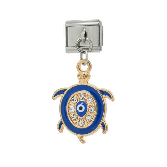 Eslabón Tortuga Azul Colgante
