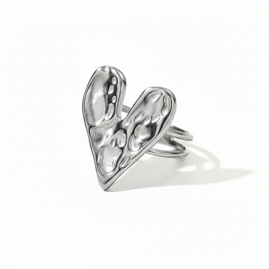 Anillo Corazón Cráter