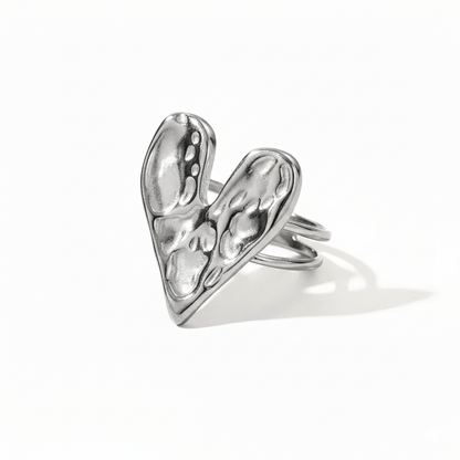 Anillo Corazón Cráter