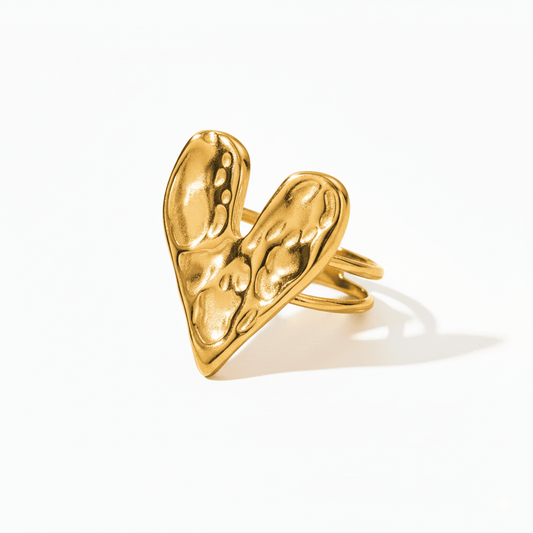 Anillo Corazón Cráter