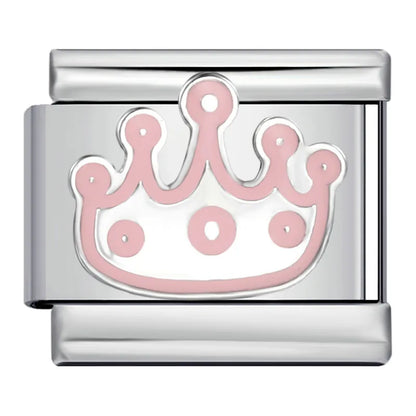 Eslabón Silueta Coronita Pink