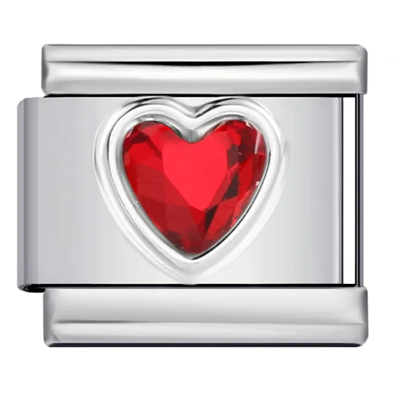 Eslabón Corazón Gema