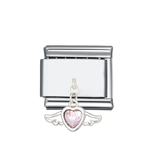 Eslabón Corazón Alas Colgante