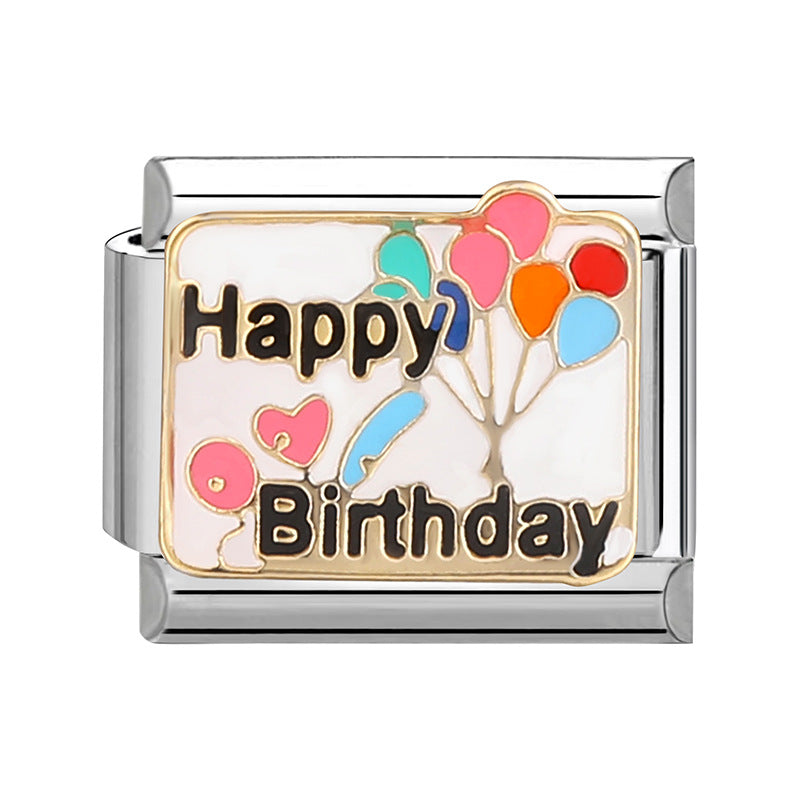 Eslabón Happy Birthday Globos