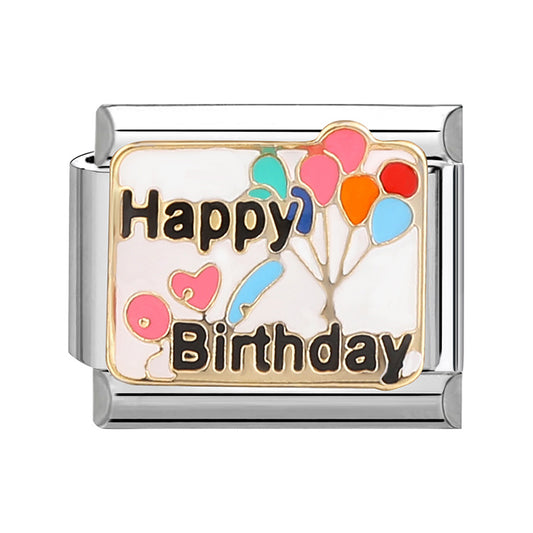 Eslabón Happy Birthday Globos