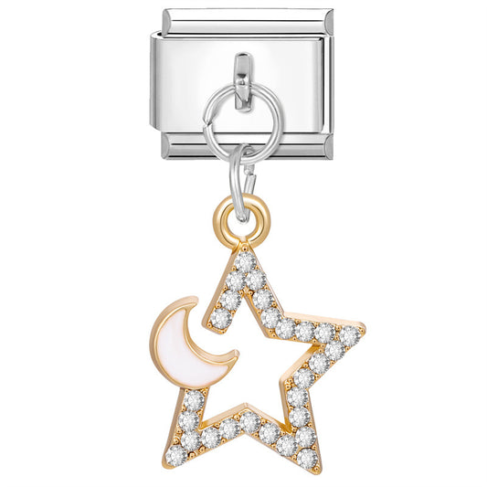 Eslabón Noche Dorada Brillante Colgante