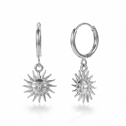 Aretes Sol Colgante
