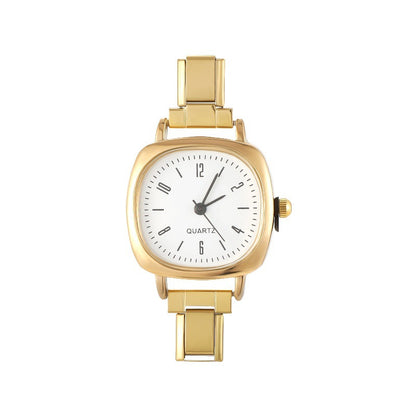 Reloj IT SQ Dorado con Blanco Arábigo