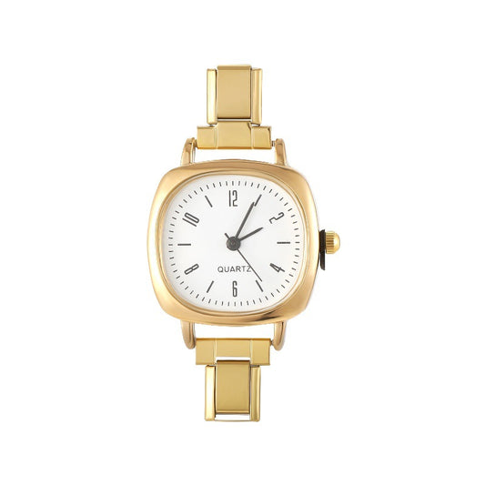 Reloj IT SQ Dorado con Blanco Arábigo