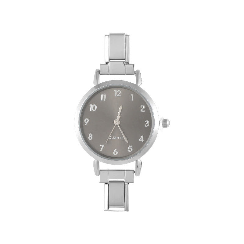 Reloj IT CIR Plateado con Negro Arábigo