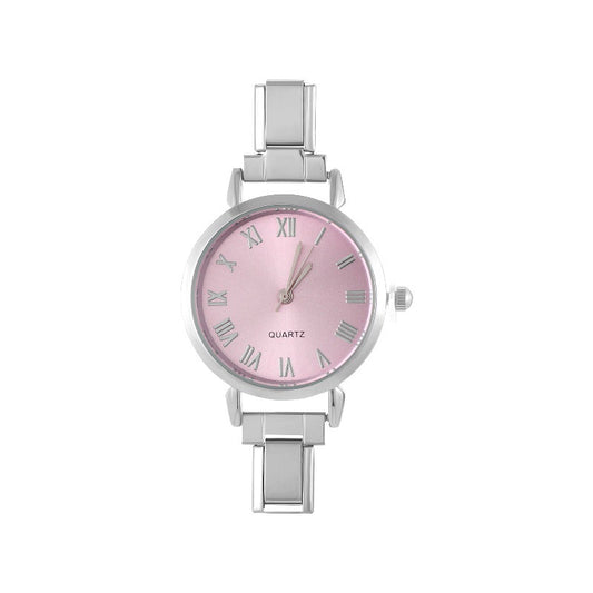 Reloj IT CIR Plateado con Rosa Romano