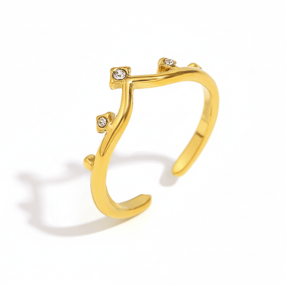 Anillo Princess Chapa 18k