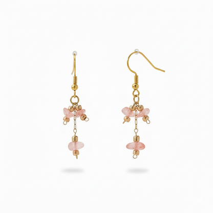 Aretes Piedra Nat Colgantes