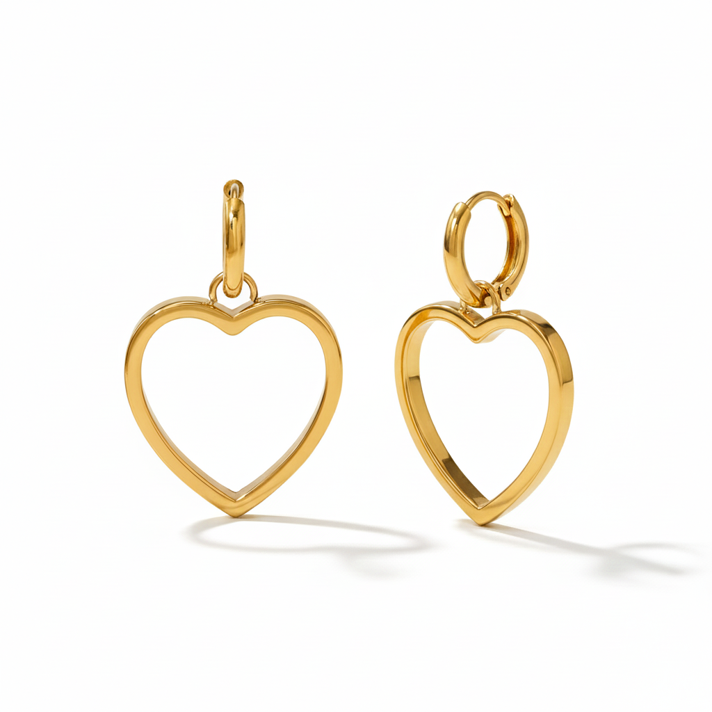 Aretes Corazón Silueta