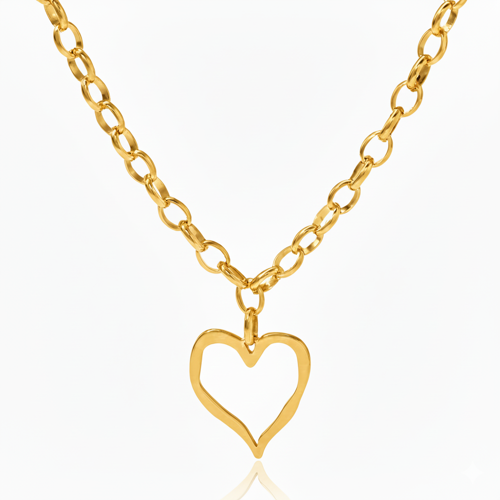 Collar Corazón Silueta