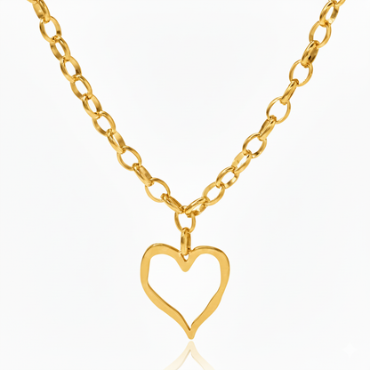 Collar Corazón Silueta