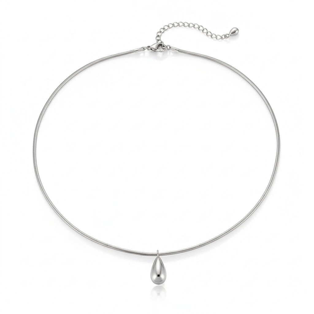 Collar Gotita Flat Acero