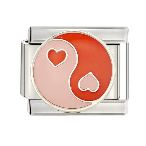 Eslabón Ying Yang Rosa