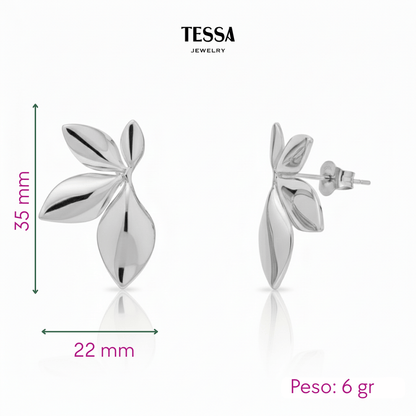 Aretes Flor 4 Hojas
