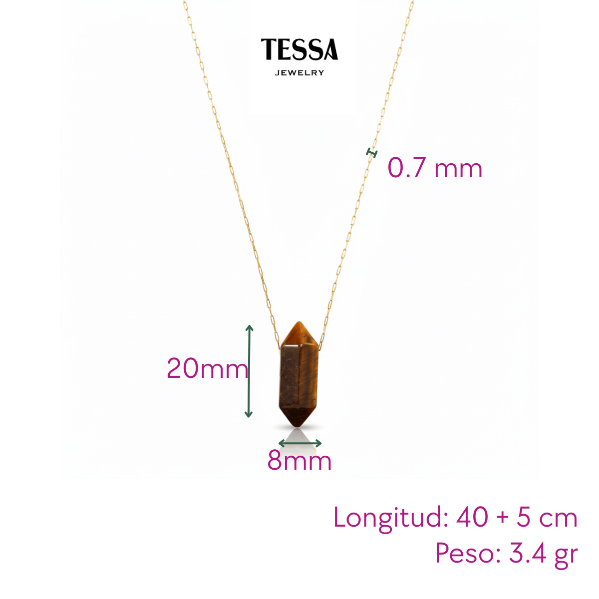 Collar Pendulo Chapa 18k