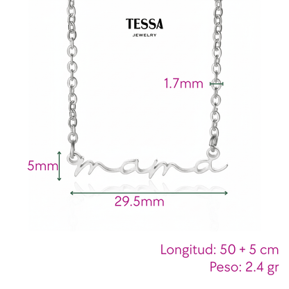 Collar mama Cursiva