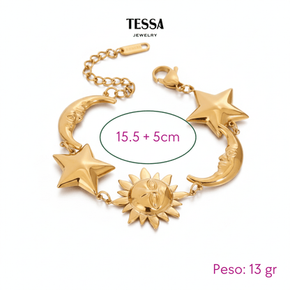 Pulsera Cielo XL Chapa 18k