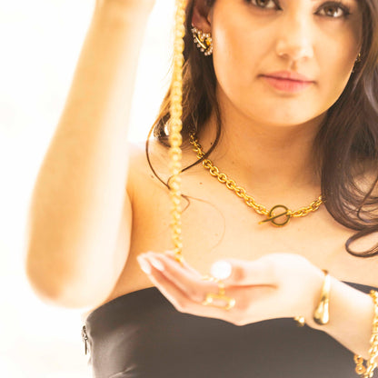 Collar Broche Palanca Chapa 18k